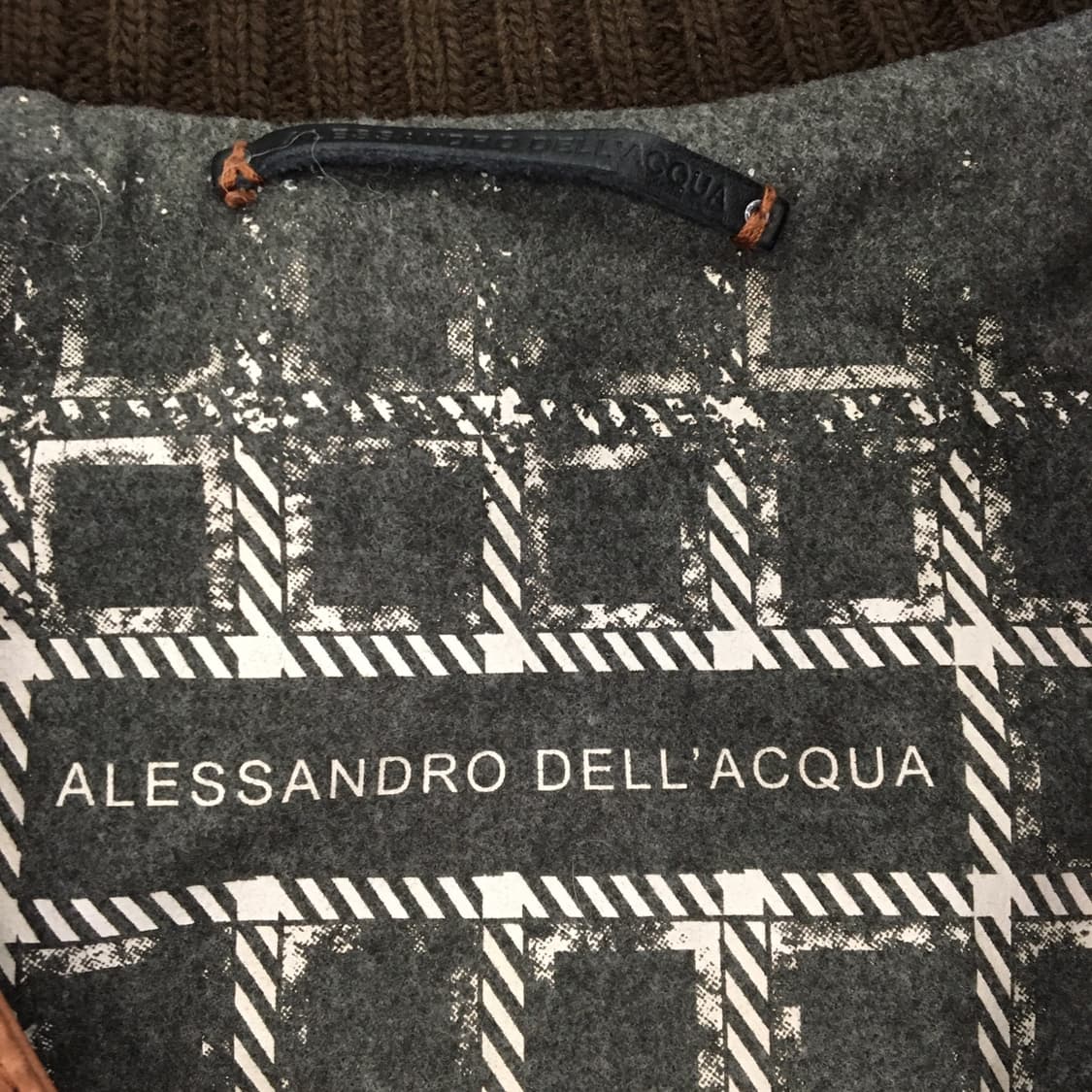 알레산드로 델라쿠아 이태리 리얼레더 가죽 100% 자켓 95 상품이미지5