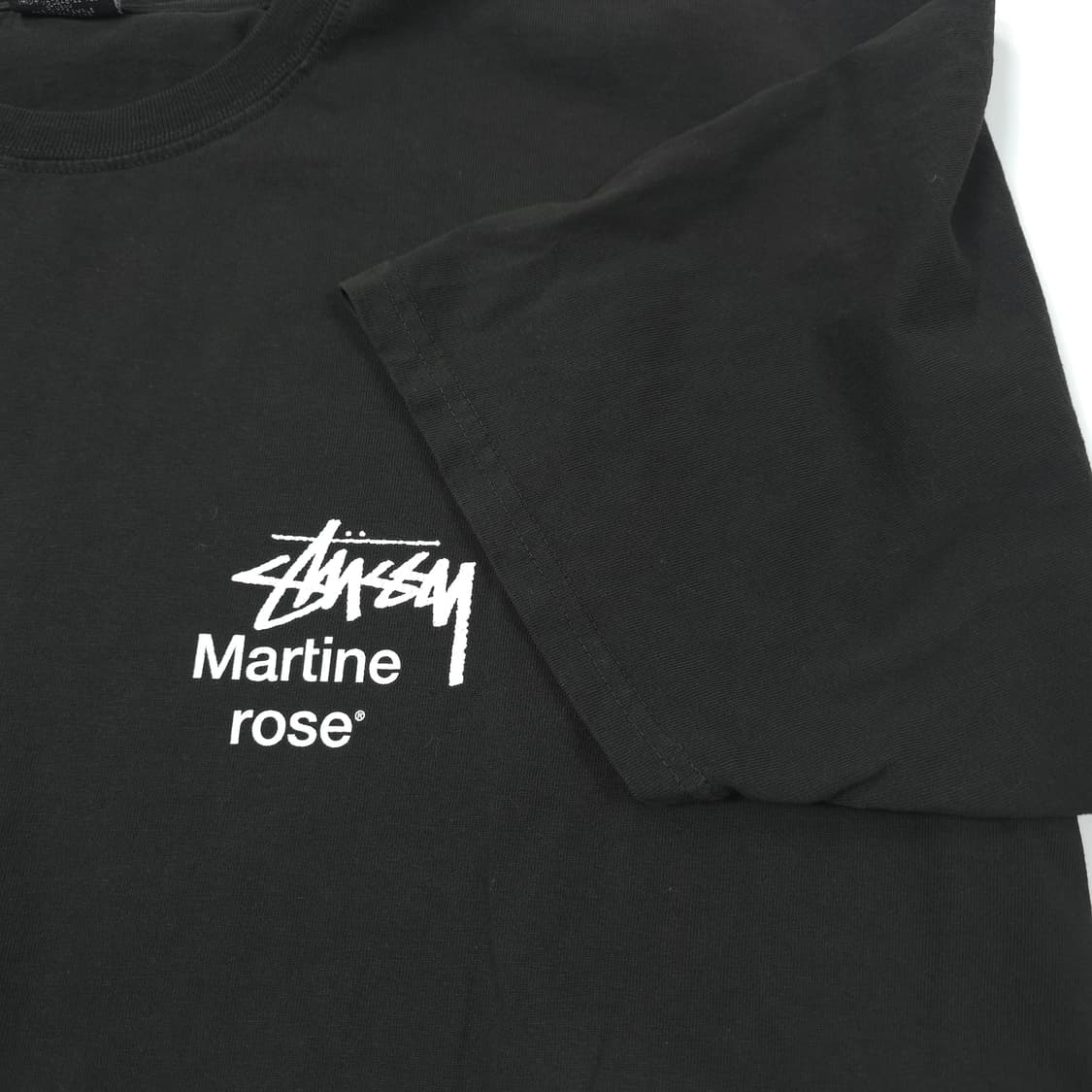 스투시 마틴로즈 프린팅 피그먼트 코튼 티셔츠 블랙 (XL) 상품이미지3