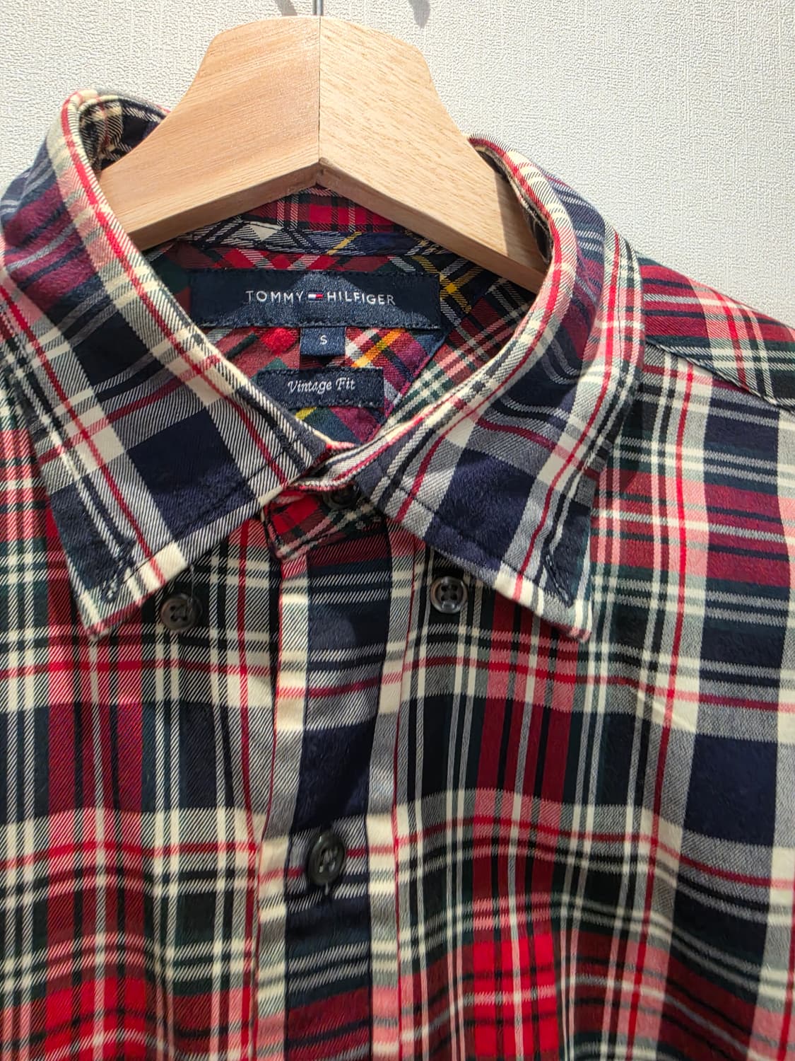 Tommy hilfiger 타미힐피거 레드 체크 셔츠 상품이미지2