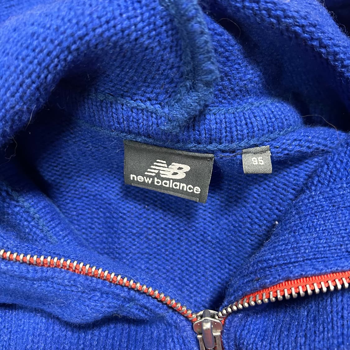 뉴발란스 후드 니트 집업 상품이미지3