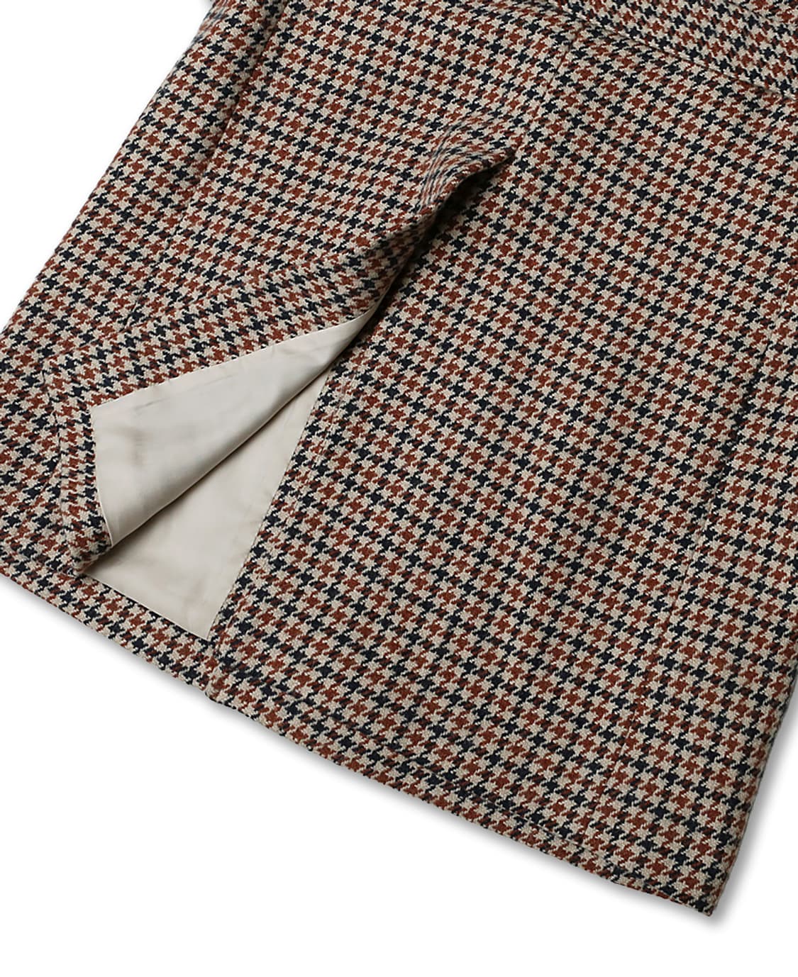 에토네 [Etonne] 하운드 투스 체크 레글런 벨티드 코트 상품이미지5