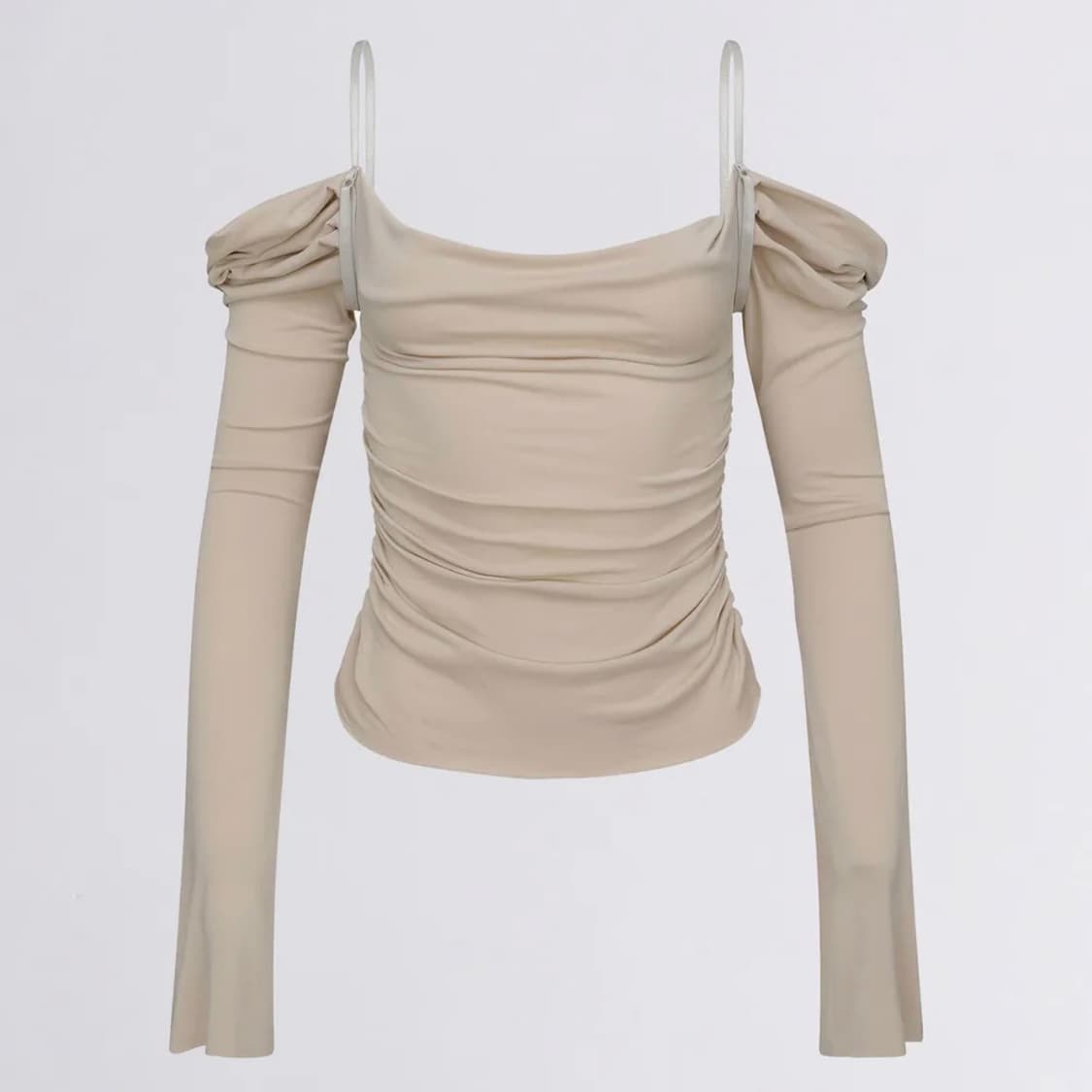 반택포) 스컬프터 Draped Off-Shoulder Top Raw 상품이미지1