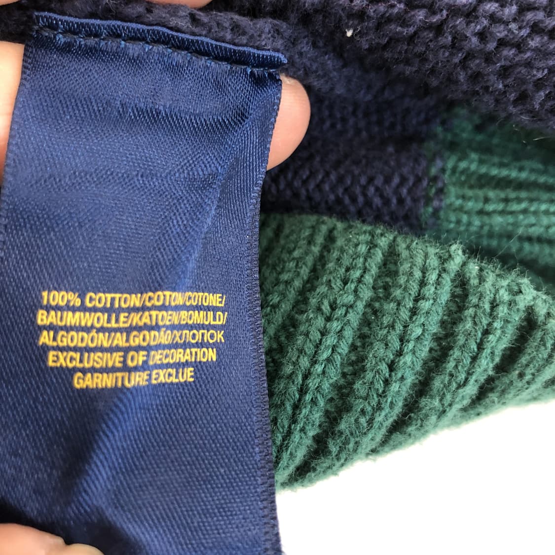 폴로 랄프로렌 코튼 니트집업 55 옐로우포니 상품이미지6