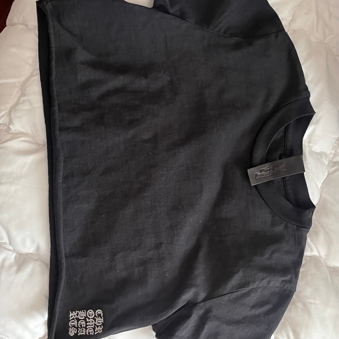 크롬하츠 반팔 크롭티 블랙 상품이미지3