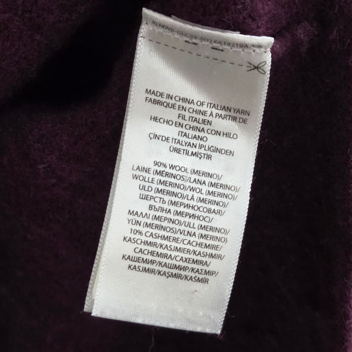 폴로랄프로렌 우먼 캐시미어 블랜드 터틀넥 케이블 니트 S 상품이미지3