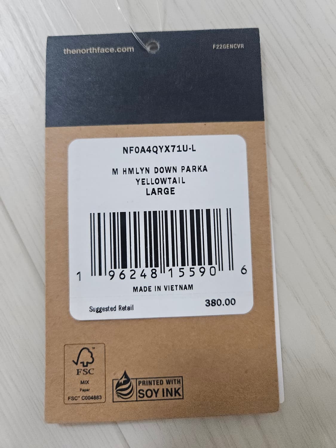 노스페이스 히말라얀 다운 파카 예로우테일(해외L) 상품이미지6