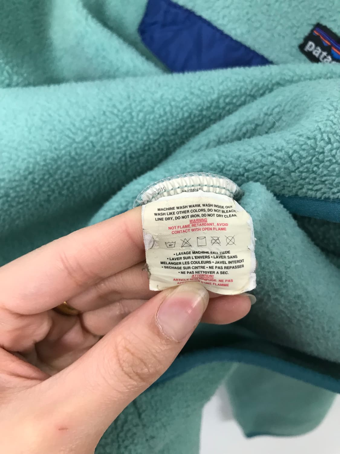 1994 파타고니아 스노우리스 민트 신칠라 스냅티 상품이미지5