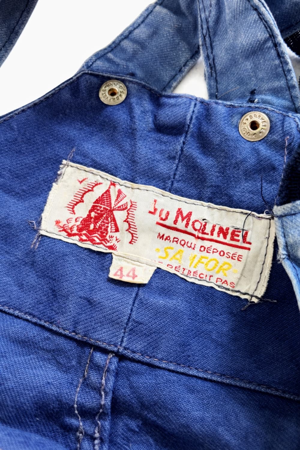 50's Au Moline 프렌치 워크 오버롤 32~34" 상품이미지8