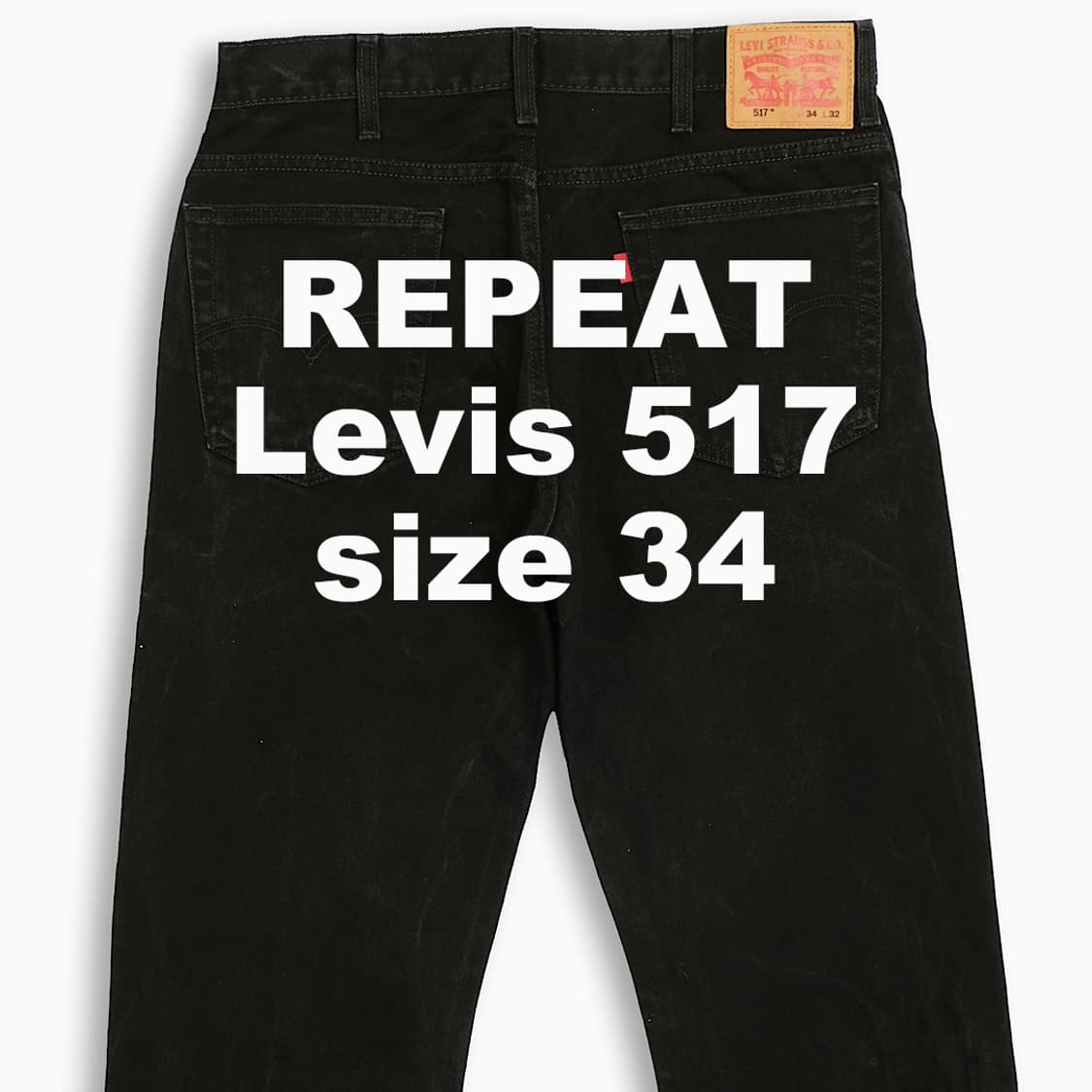 빈티지 리바이스 517 흑청 34 인치 LV51734138 상품이미지1
