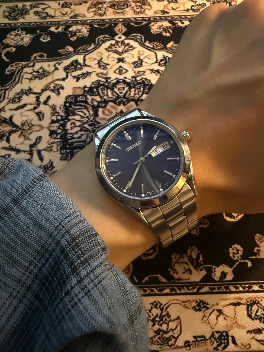 Seiko 쿼츠 청판 시계 상품이미지6