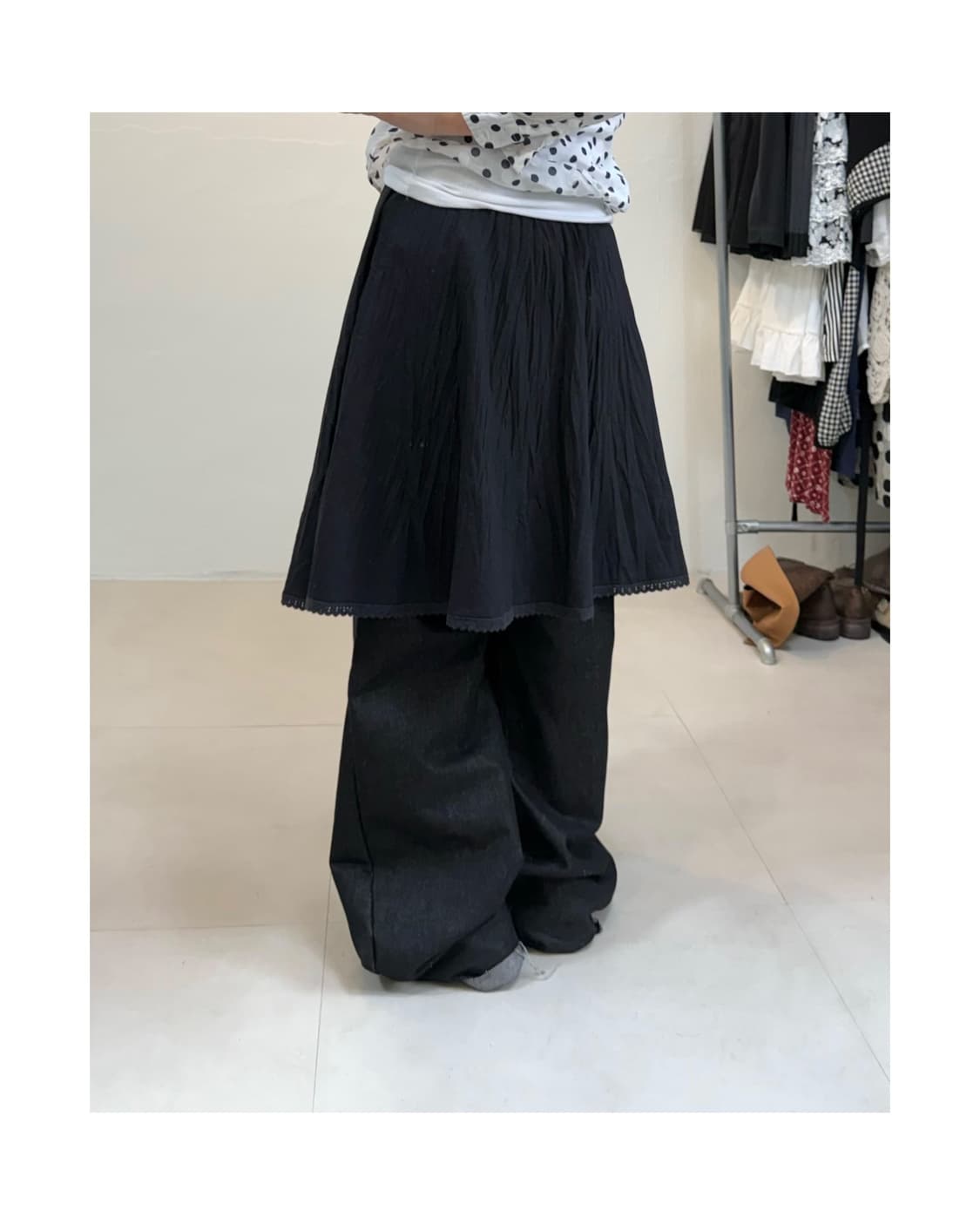 빈티지 미디 스커트 상품이미지2