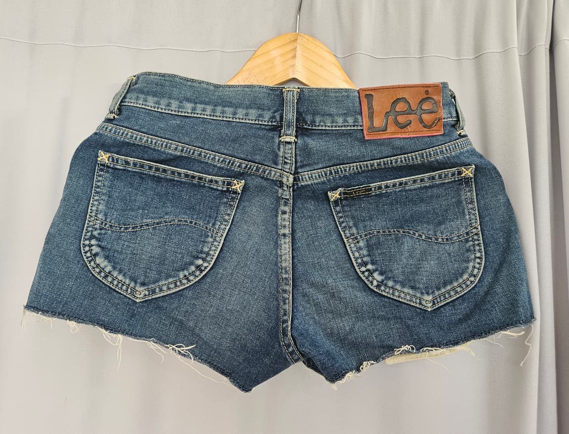 일본빈티지 ZARA 빅카라 블라우스 + Lee 데님 팬츠 세트 상품이미지5
