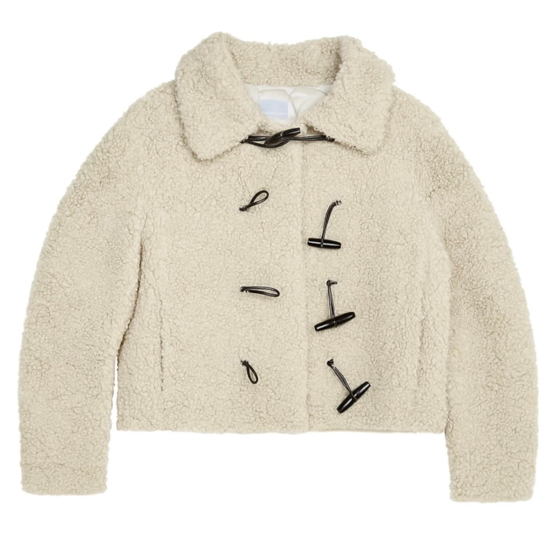 (S) 떡볶이 양털 자켓 퍼자켓 아이보리 상품이미지1