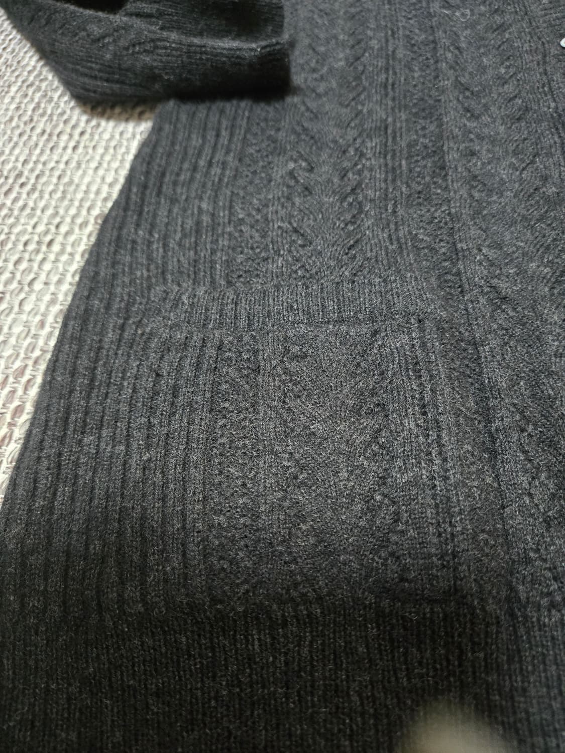 RALPH LAUREN wool 100% charcoal long car 상품이미지3