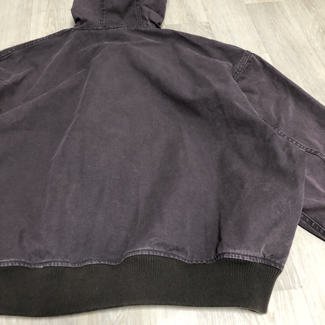 (L) 새상품 파르티멘토 VTG 워시드 워크 후드 집업 브라운 상품이미지7