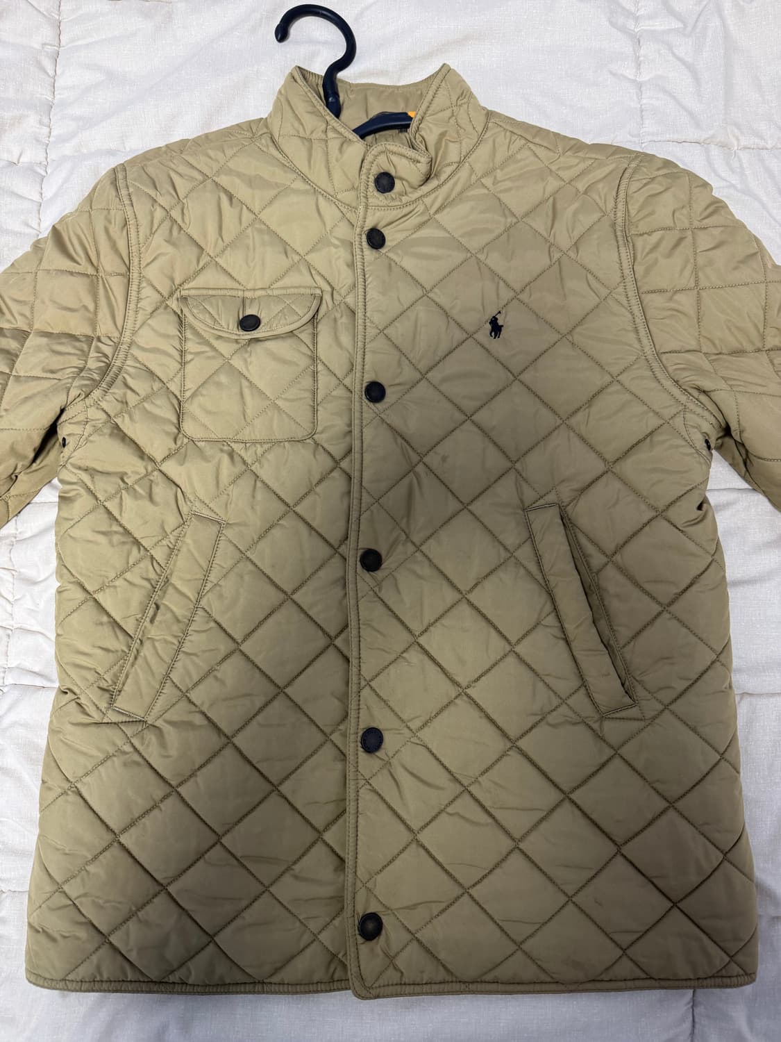 Polo 퀼티드/바버 재킷 (올리브/아이보리) 상품이미지2