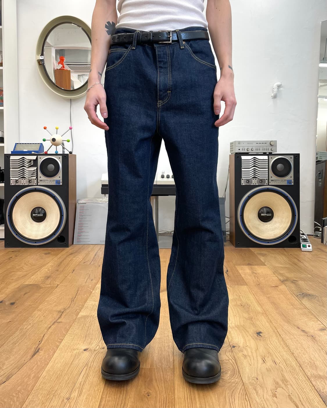 [M] BED j.w. FORD x Lee 베드포드 부츠컷 데님 팬츠 상품이미지1