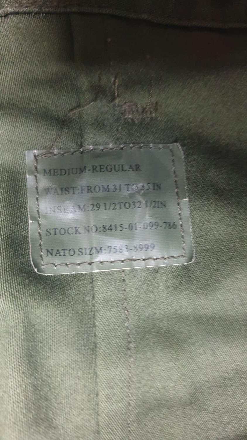 미군 M65 필드팬츠 카고바지 미디움 레귤러 상품이미지3