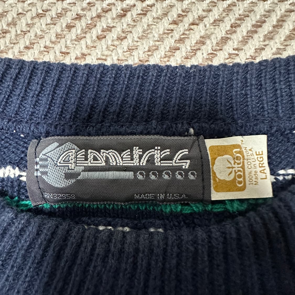 VINTAGE usa made 100% cotton knitsweater 상품이미지5