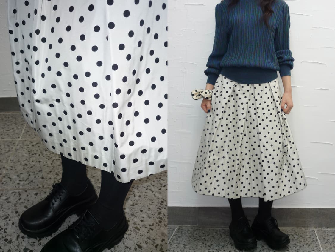 dot flare skirt 상품이미지1