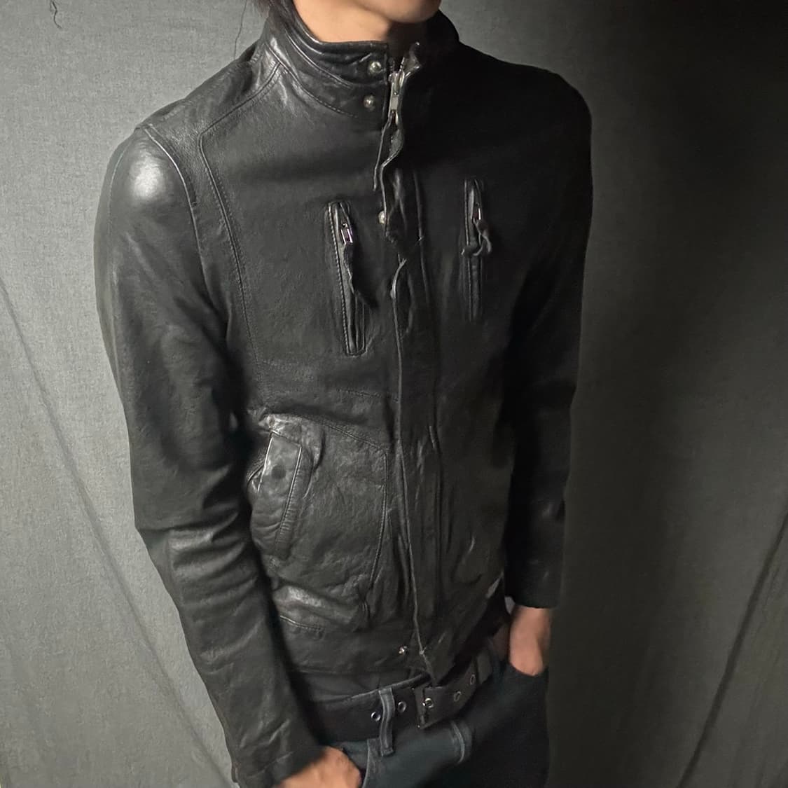 ltaly lamb skin leather jacket 상품이미지3