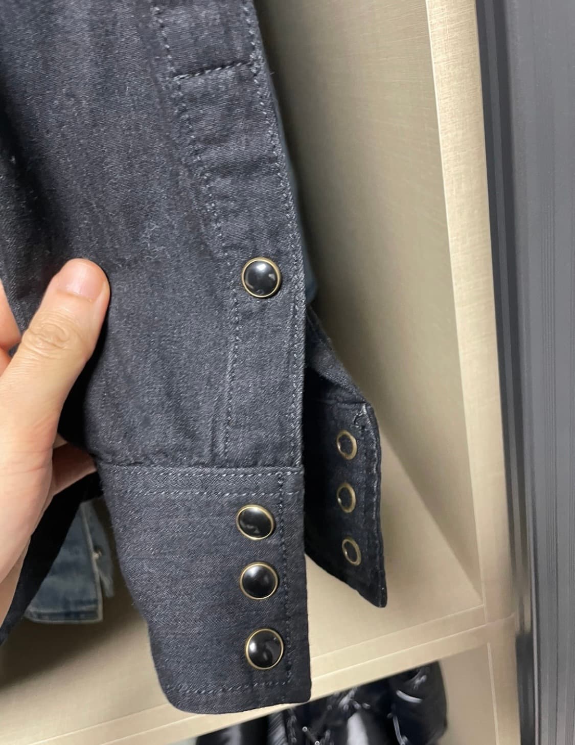 Saint Laurent 생로랑 웨스턴 데님 셔츠 (Denim Black 상품이미지6