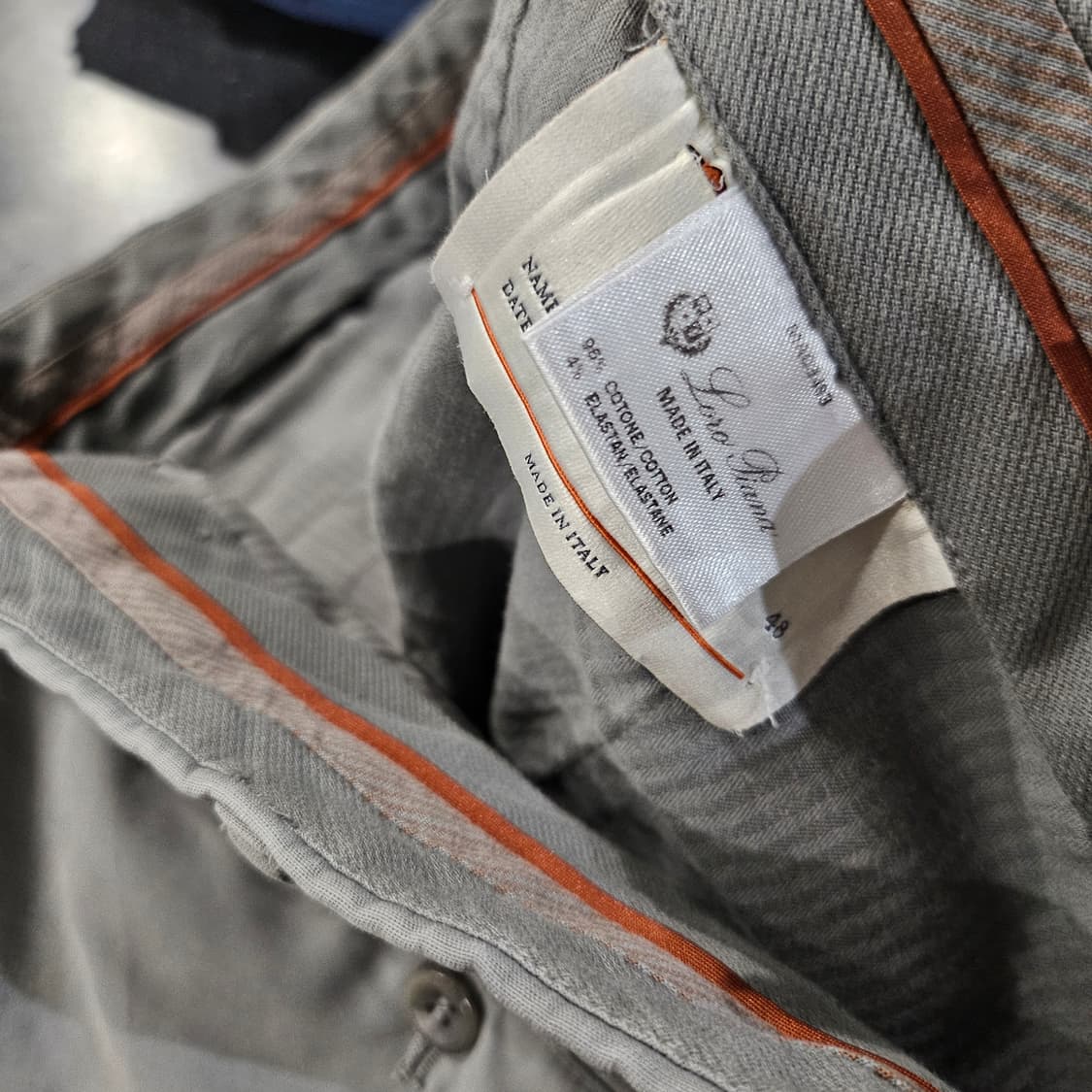 로로피아나 코튼 엘라스틴 면 신상 팬츠 상품이미지4