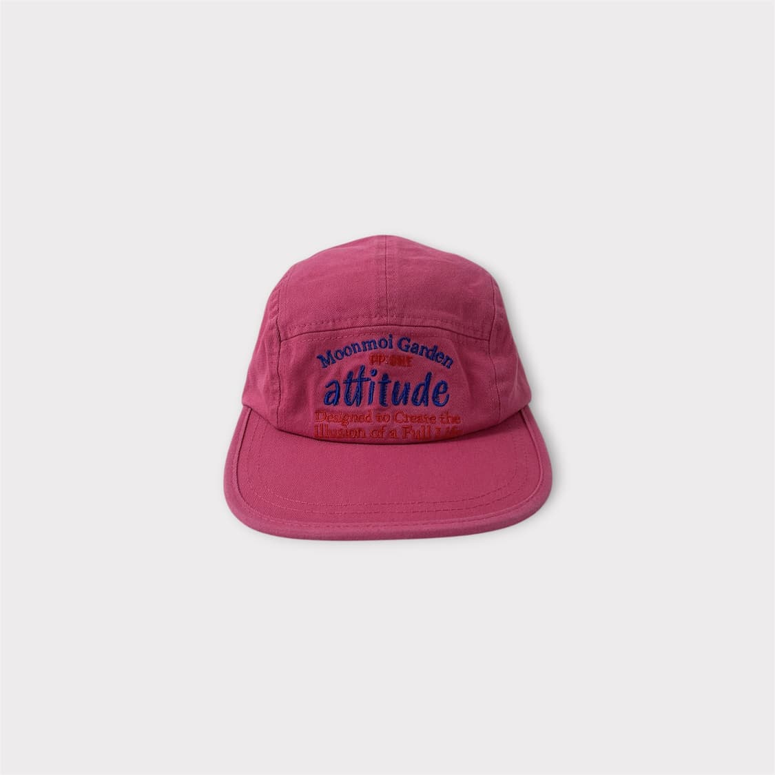 PPIONE 애티튜드 자수 캠프캡 핑크 (1814) 상품이미지1