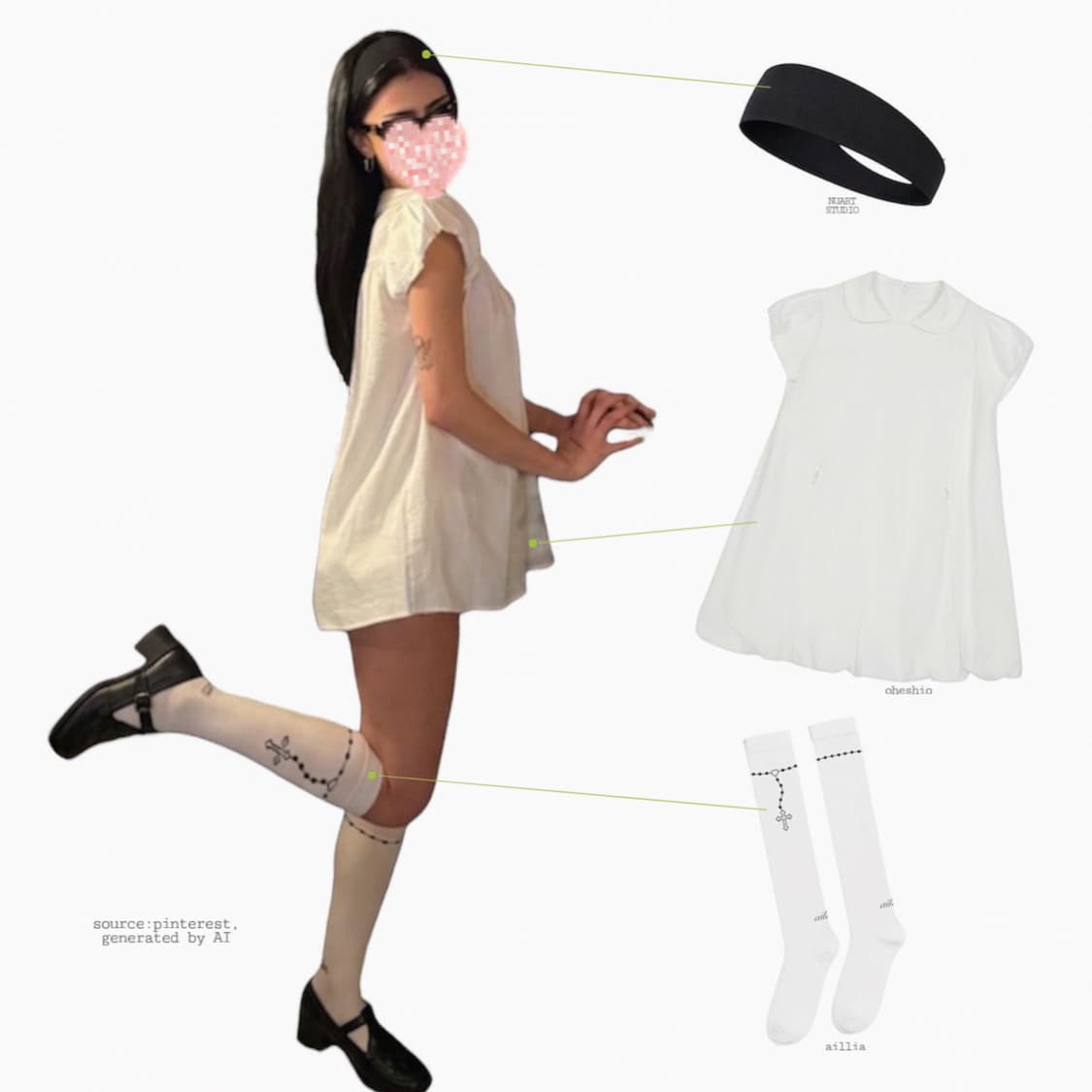 INTENSE 스퀘어 토 위빙 메리 제인 상품이미지2