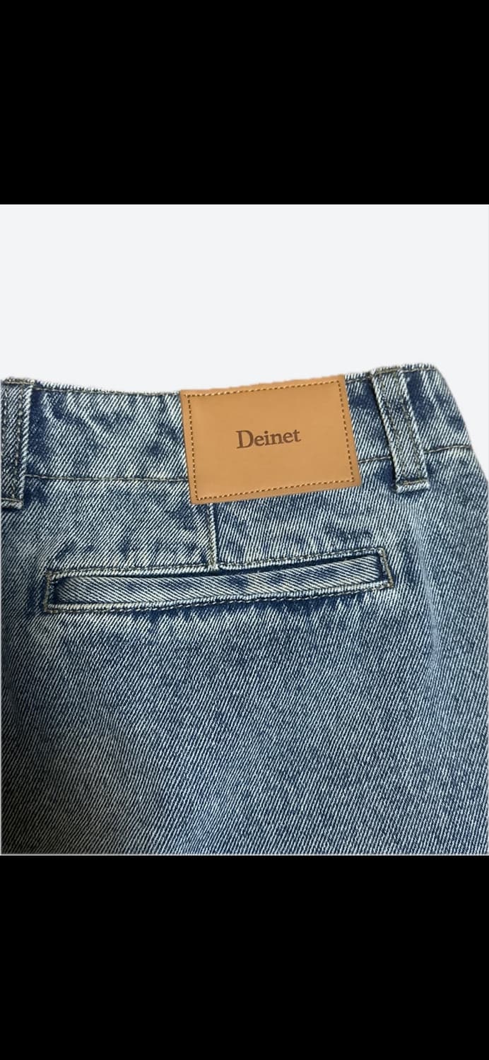 Deinet 다이닛 와이드 커브드 데님 팬츠 S 새제품 상품이미지3