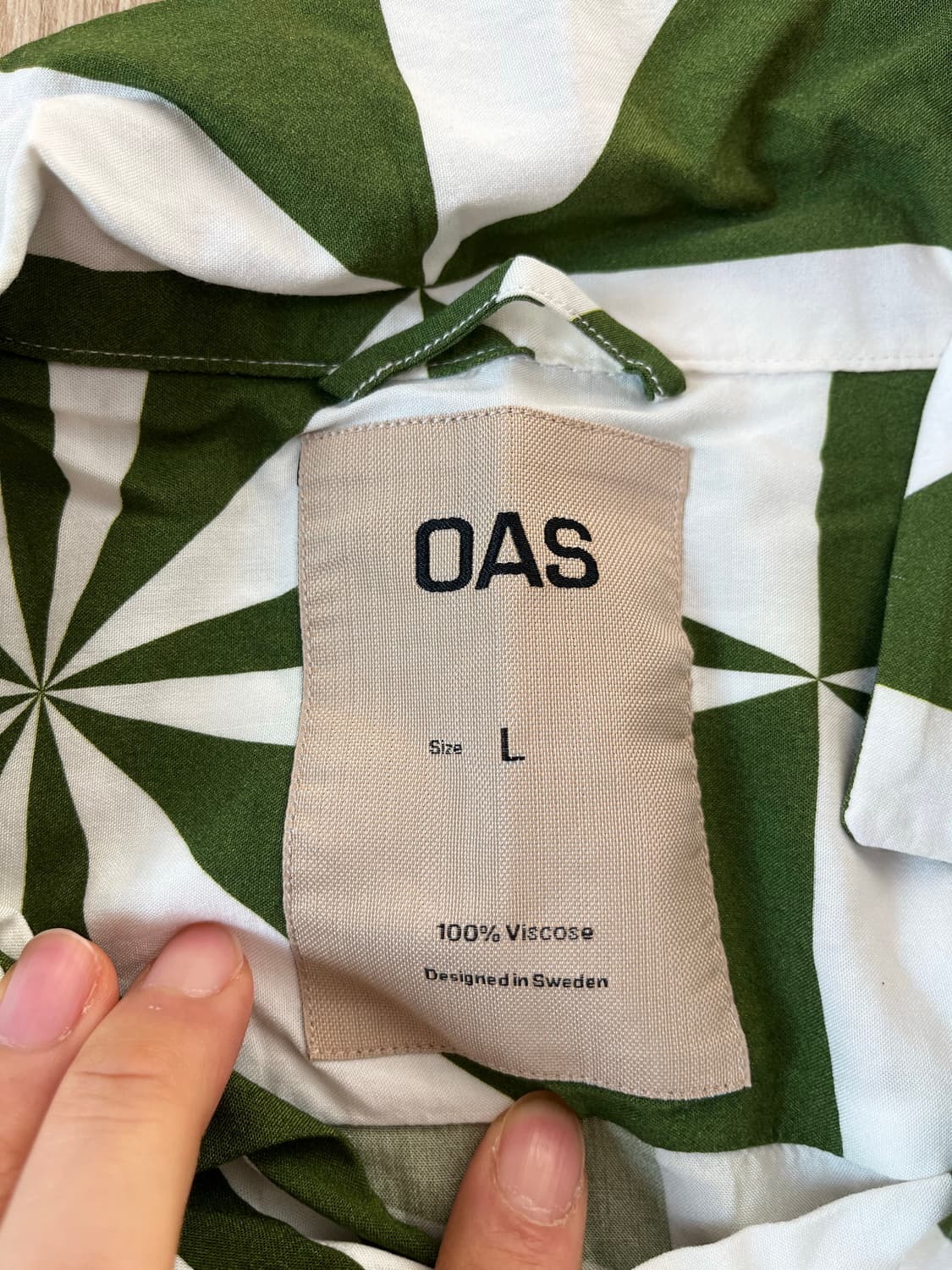 OAS 비스코스 쿠바셔츠 L사이즈 상품이미지3