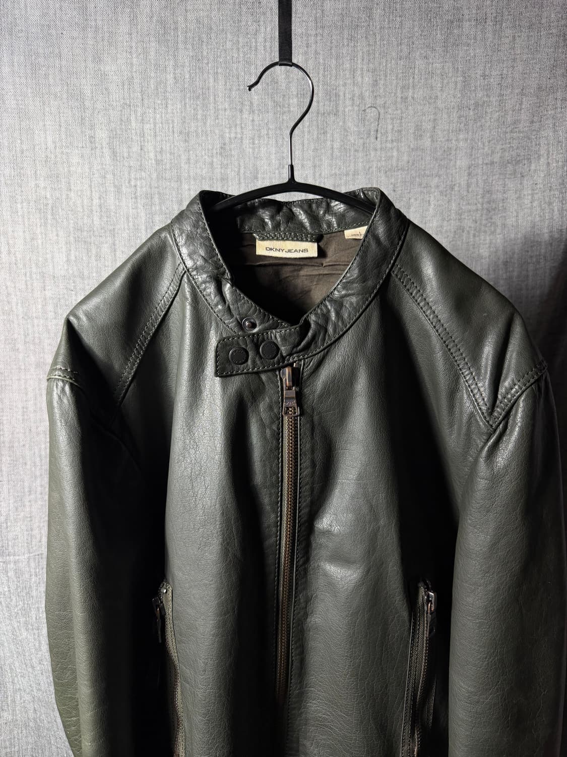 DKNY 램스킨 레더자켓 상품이미지3