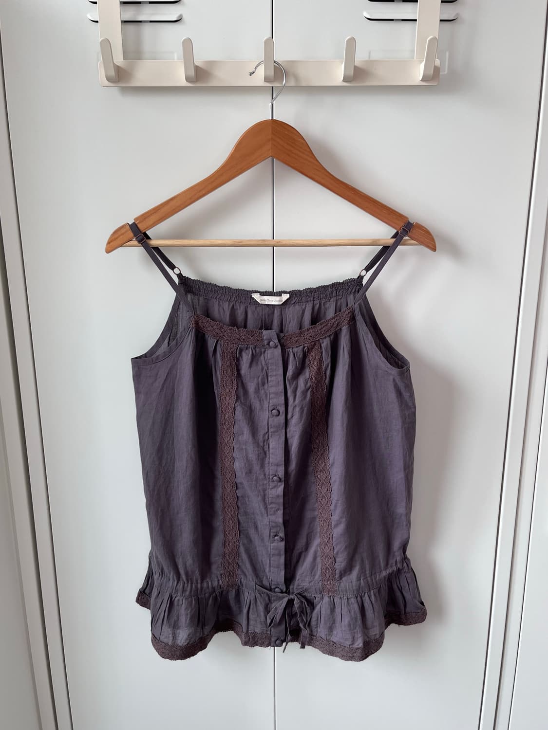 Basic tone clothes 퍼플 레이스 셔링 슬리브리스 상품이미지7