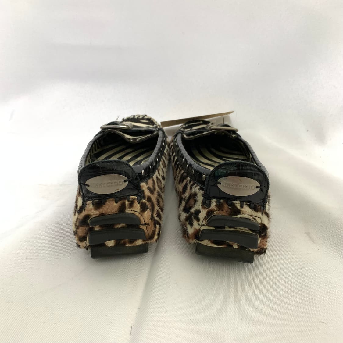 지미추 레오파드 퍼 스터드 벨트 플랫슈즈 225-230 쥬시꾸뛰르갸루st 상품이미지6