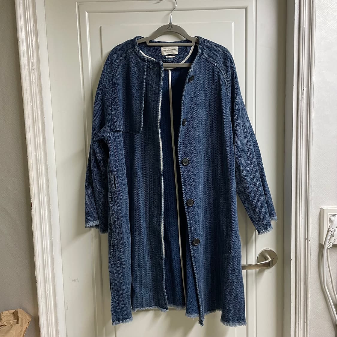 이자벨마랑 에뚜왈 데님 헤링본 롱자켓 상품이미지1