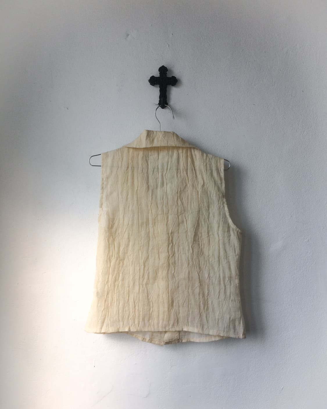 Patch point high neck vest 상품이미지3