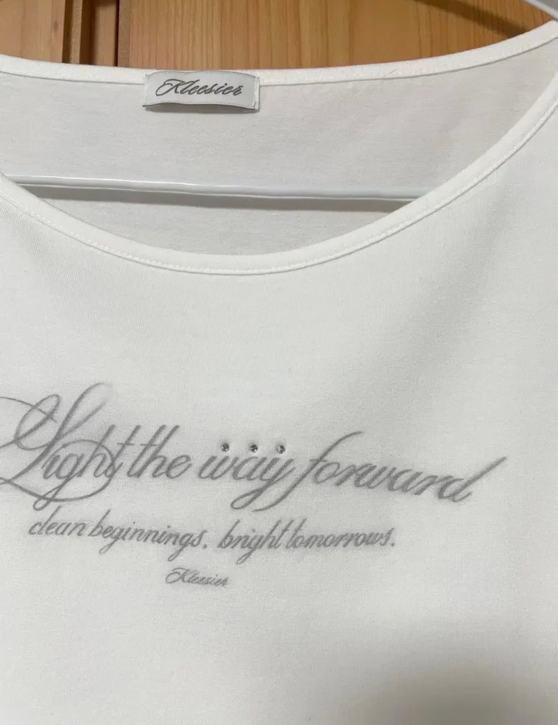 클리시어 클린 클럽 레터탑 반팔 (화이트) 상품이미지7