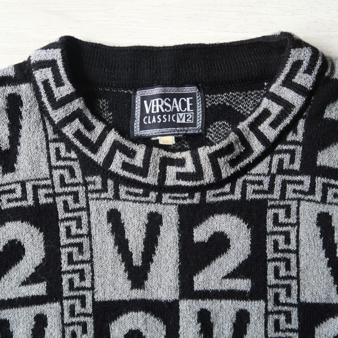 빈티지 90s 베르사체 v2 니트 상품이미지2