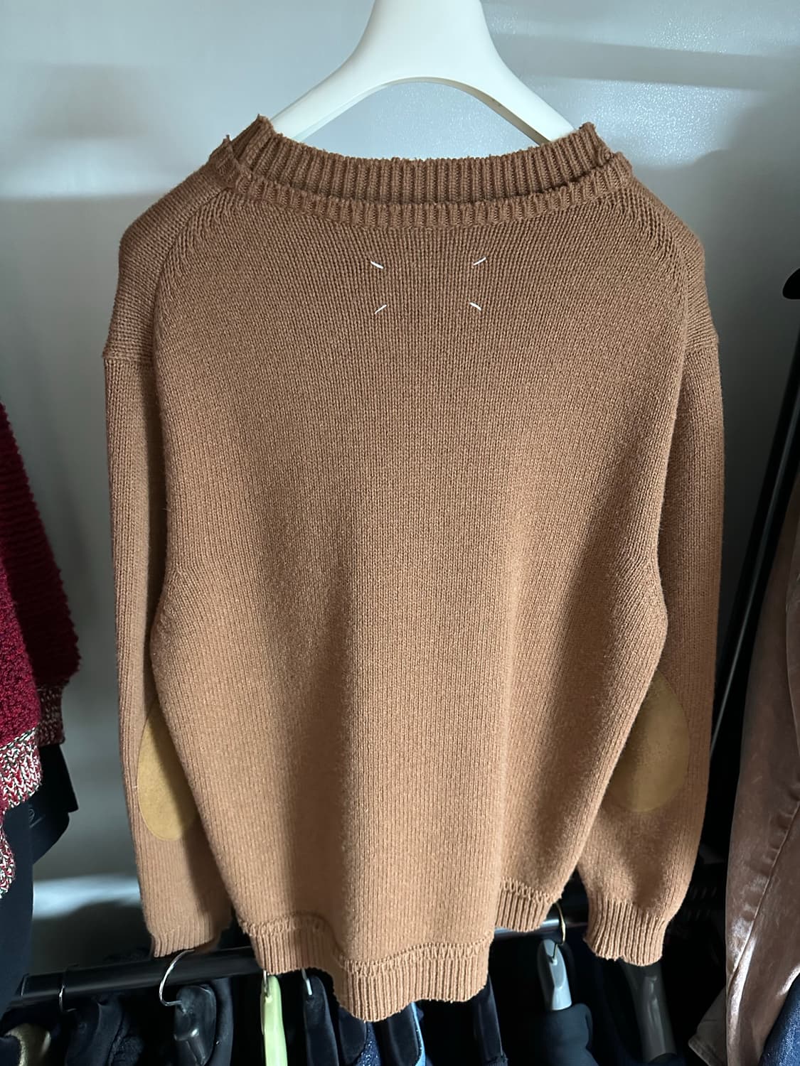 [XL] 마르지엘라 엘보우 패치 니트웨어 브라운 상품이미지4