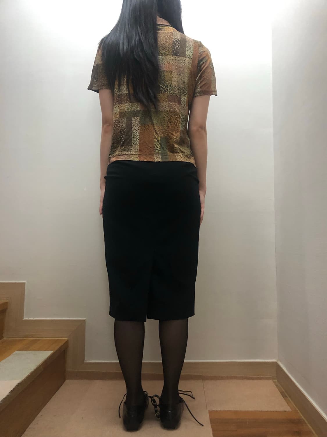 빈티지 블랙 펑크 아일렛 스커트 상품이미지8