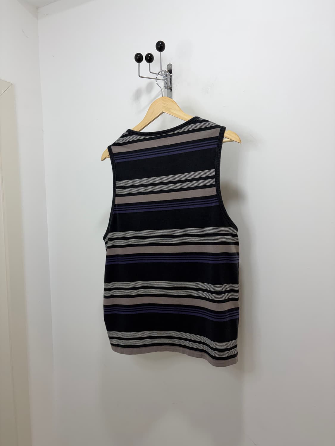 00s Stussy Authentic 스트라이프 나시 슬리브리스 상품이미지8