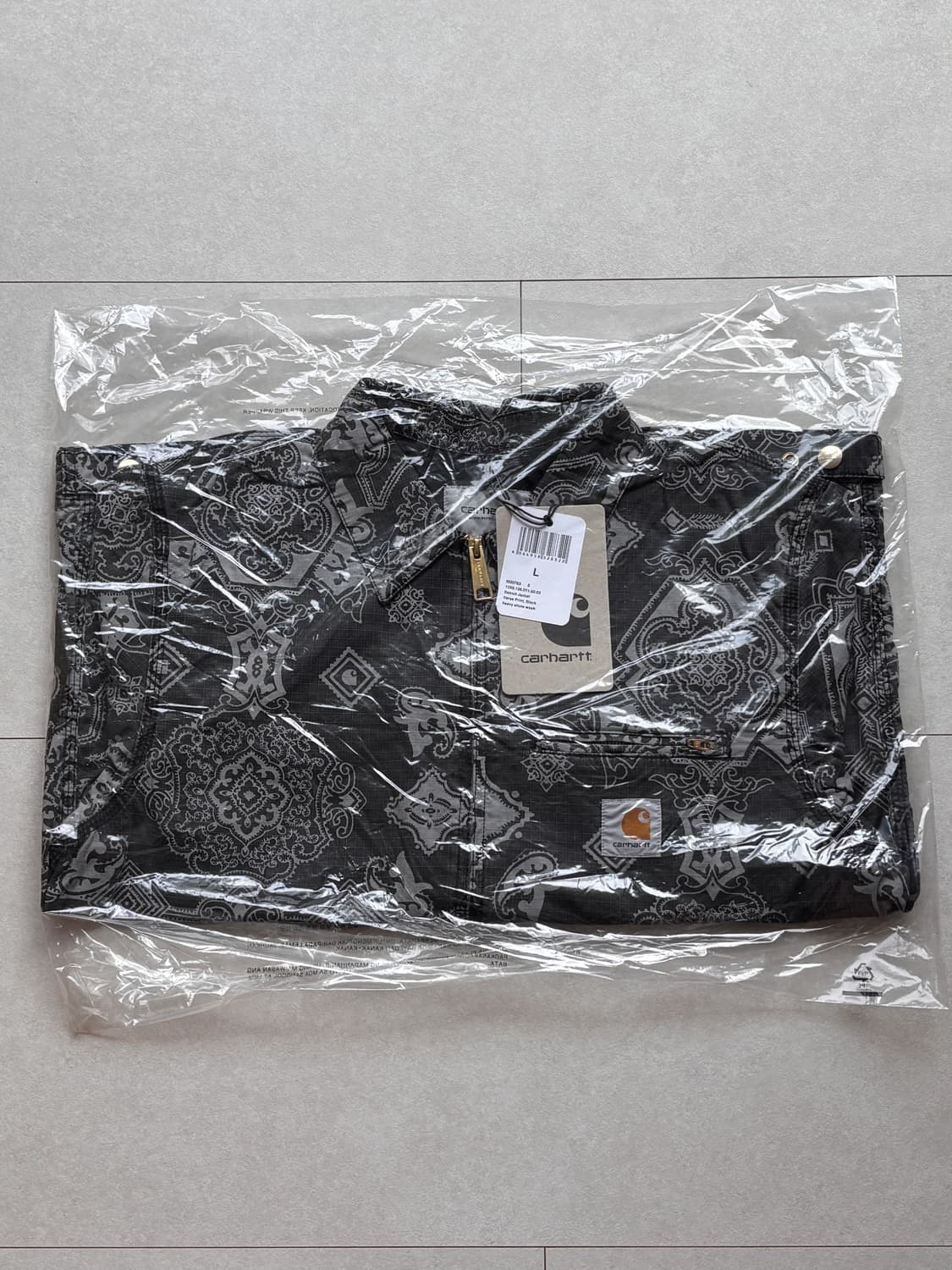 칼하트 WIP 디트로이트 자켓 (새상품) L 페이즐리 그레이 상품이미지7