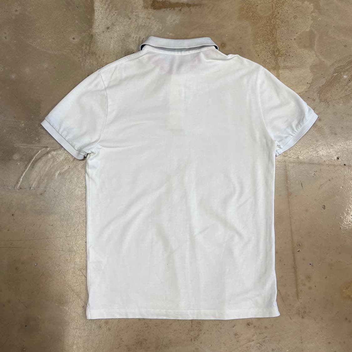 4 라코스테 화이트 카라 반팔티 상품이미지3