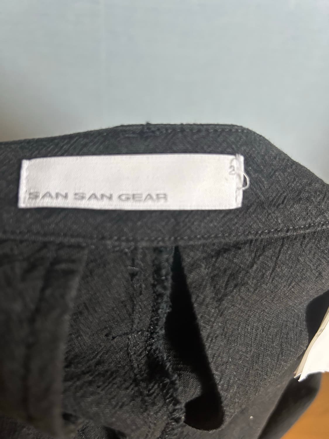 산산기어 WEAVE TAPED PANTS BLACK[2] 상품이미지4