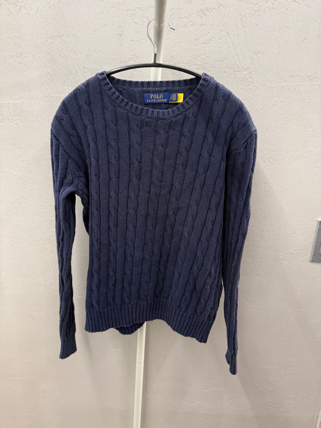 폴로 랄프 로렌 케이블 니트 코튼 크루넥 스웨터 상품이미지2