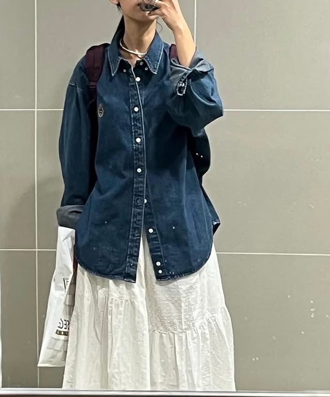 헤리티지플로스 진청 데님셔츠 팝니다 상품이미지3