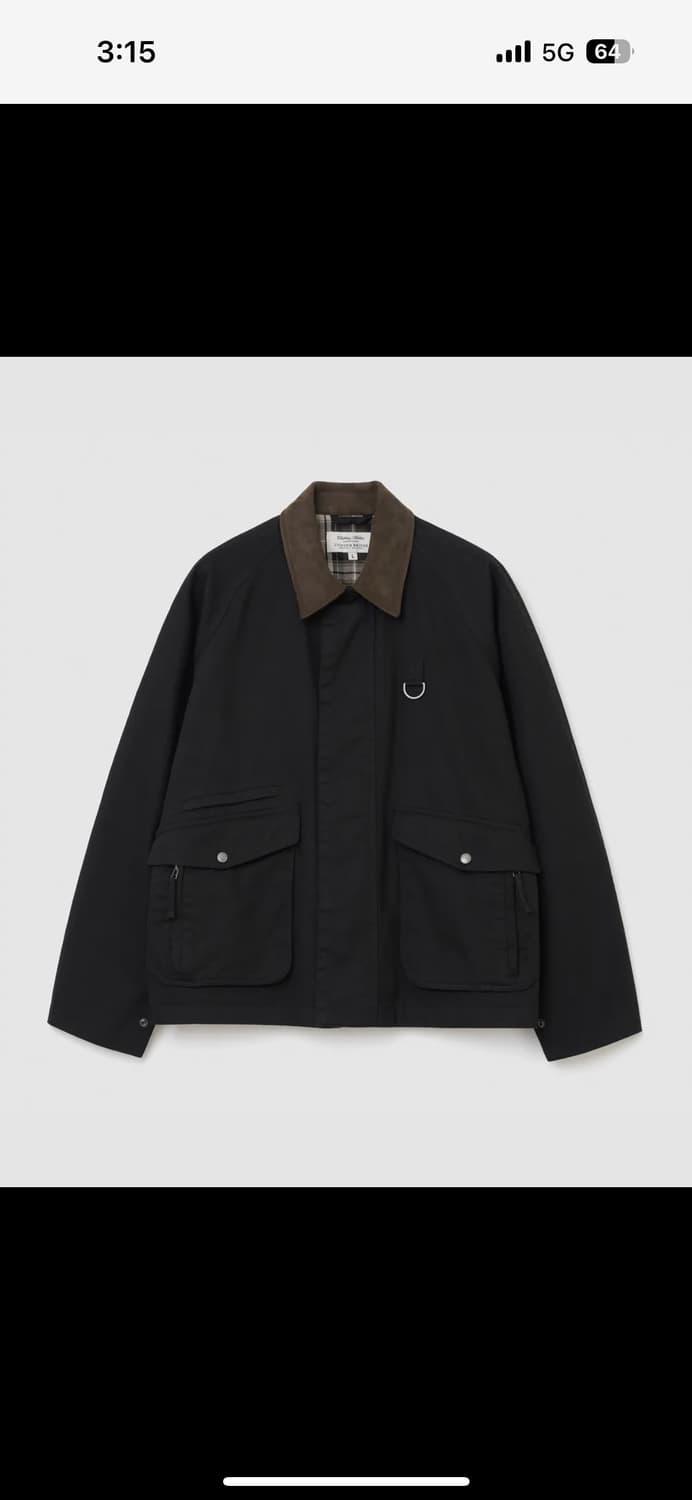 유니폼브릿지 숏헌팅 자켓 M,XL 블랙 새상품 상품이미지1