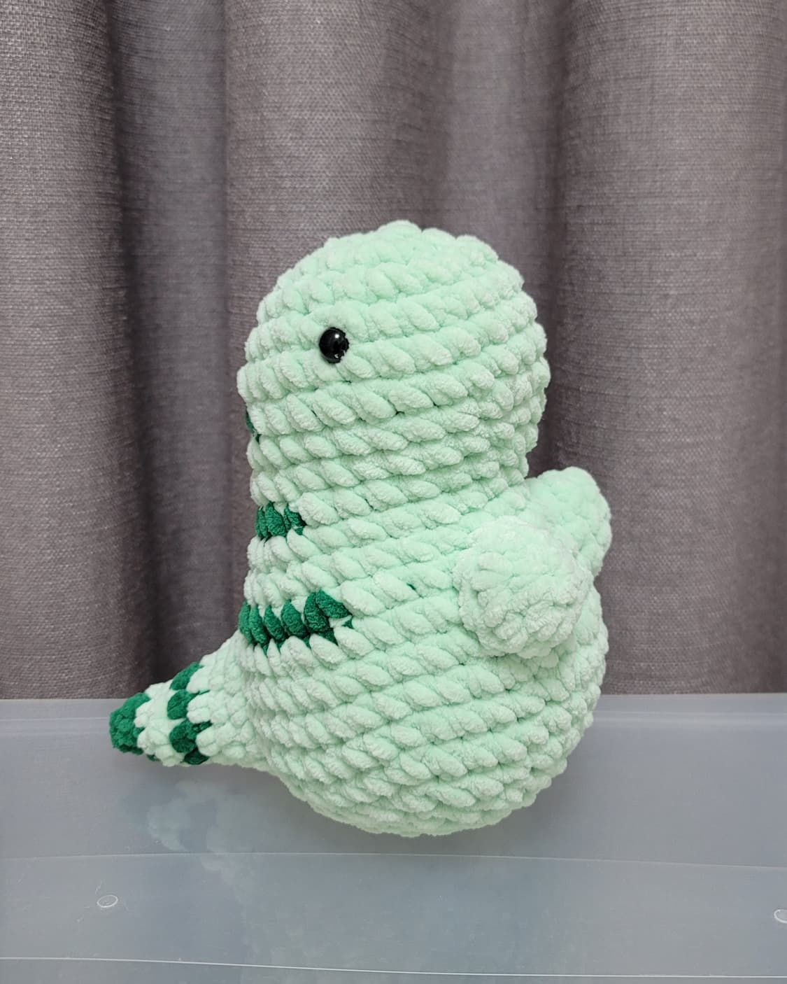 공룡 뜨개 인형(하자) 핸드메이드 솜인형 빈티지 손뜨개 도마뱀 용 캐릭터 상품이미지2