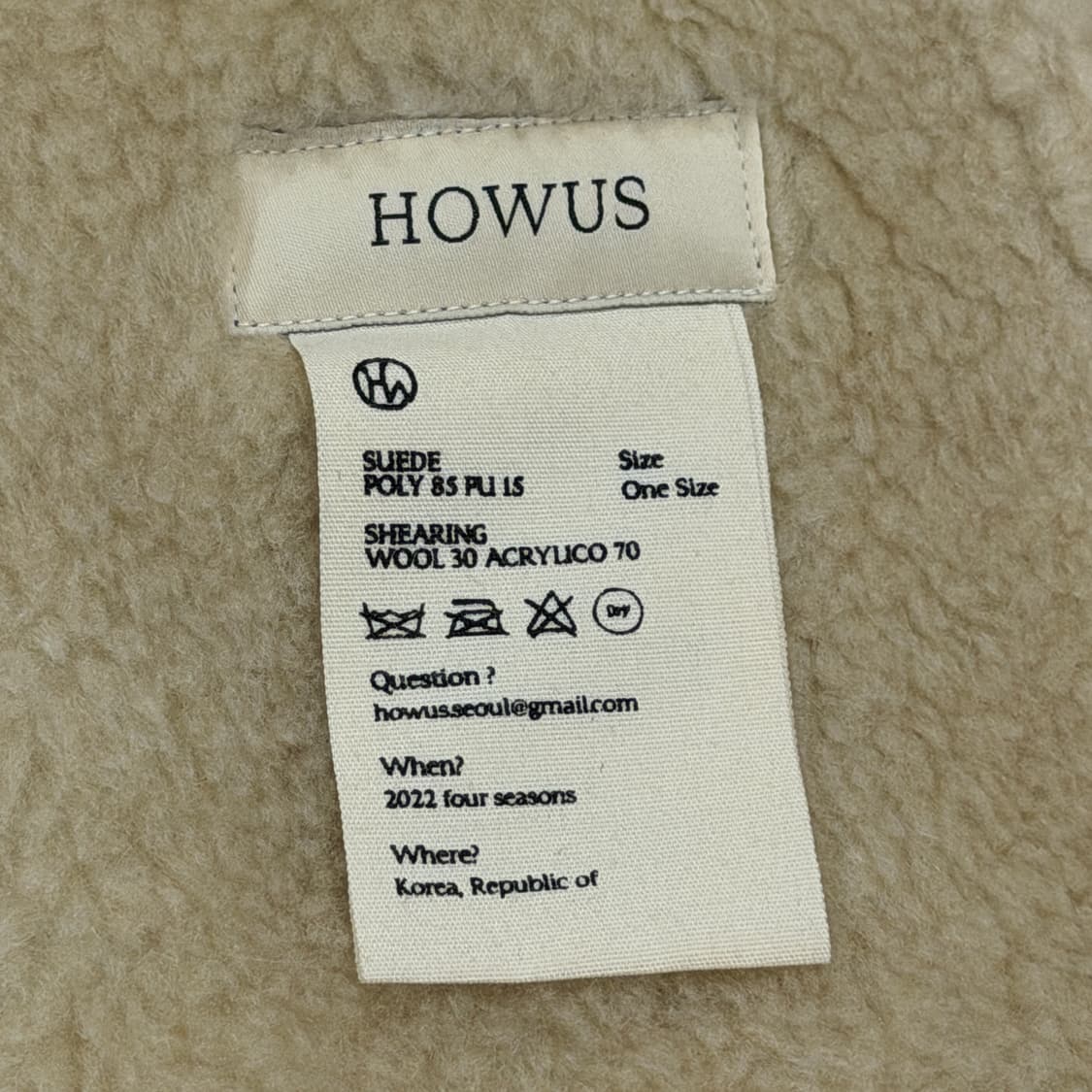 호와스 마틸다 쉐어링 무스탕 자켓 다크 초콜렛 브라운 상품이미지6