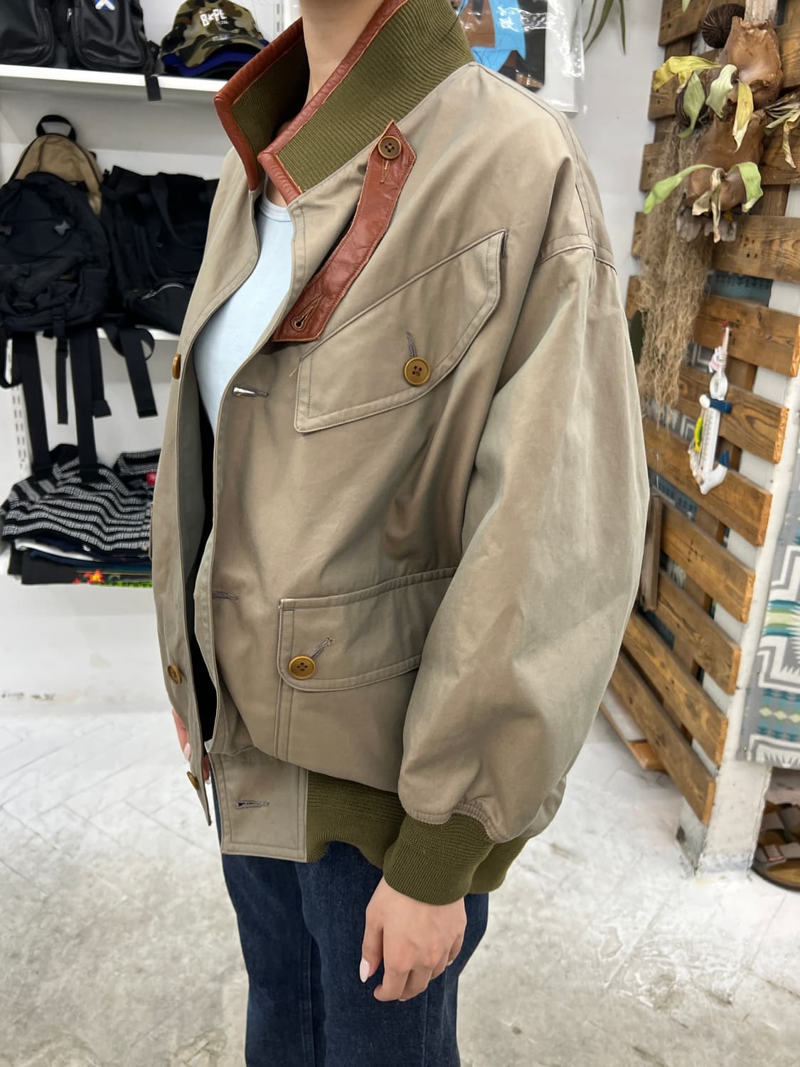 HAVERSACK × fennica 빔즈 별주 개버딘 블루종 상품이미지9